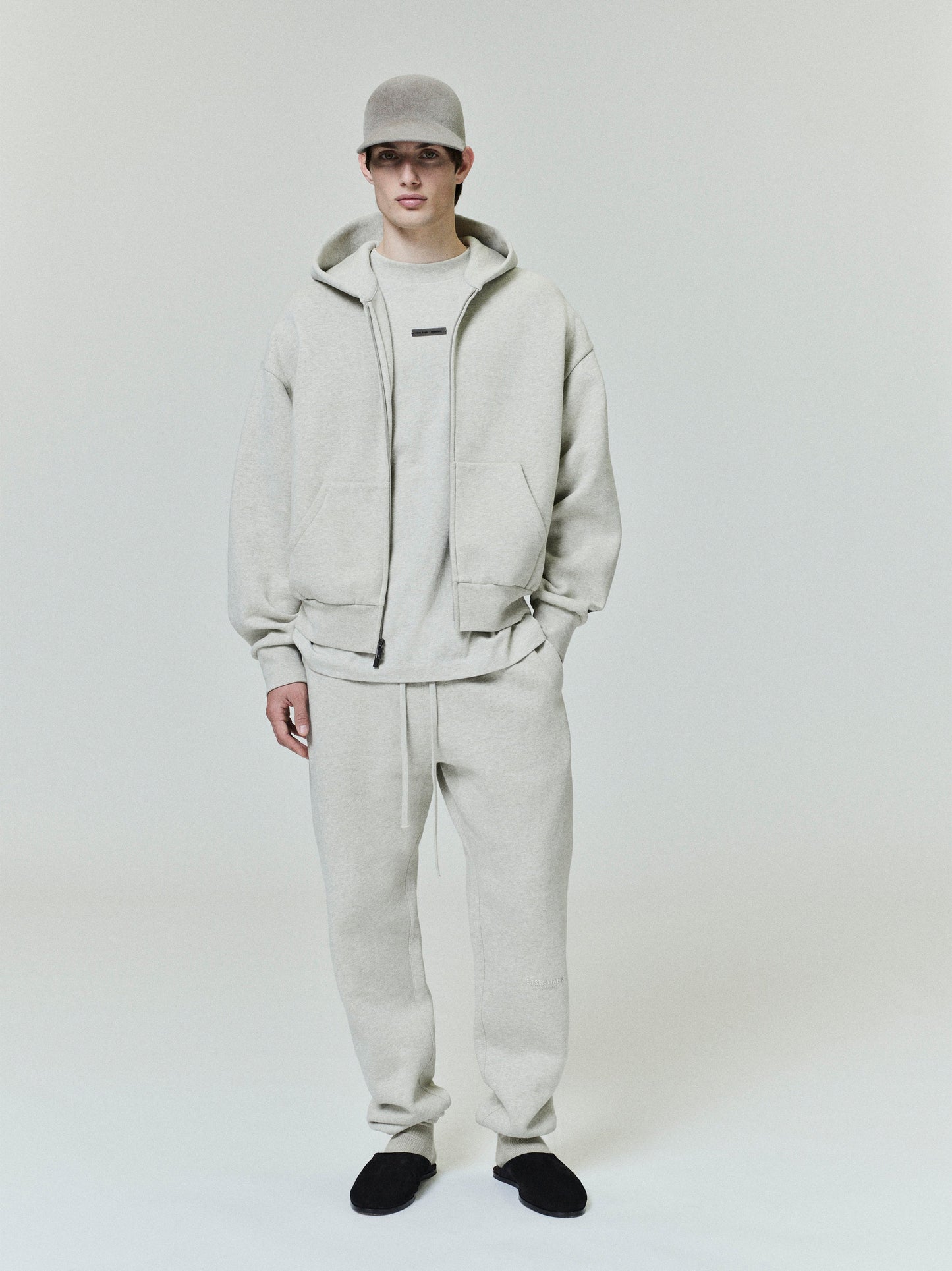 Classic Fleece Zip-Up Essentials Hoodie
