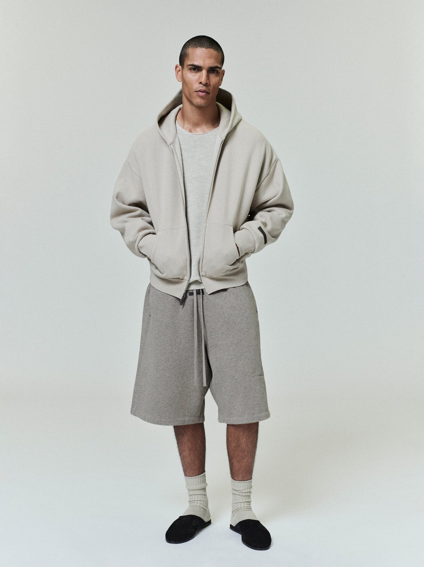 Classic Fleece Zip-Up Essentials Hoodie