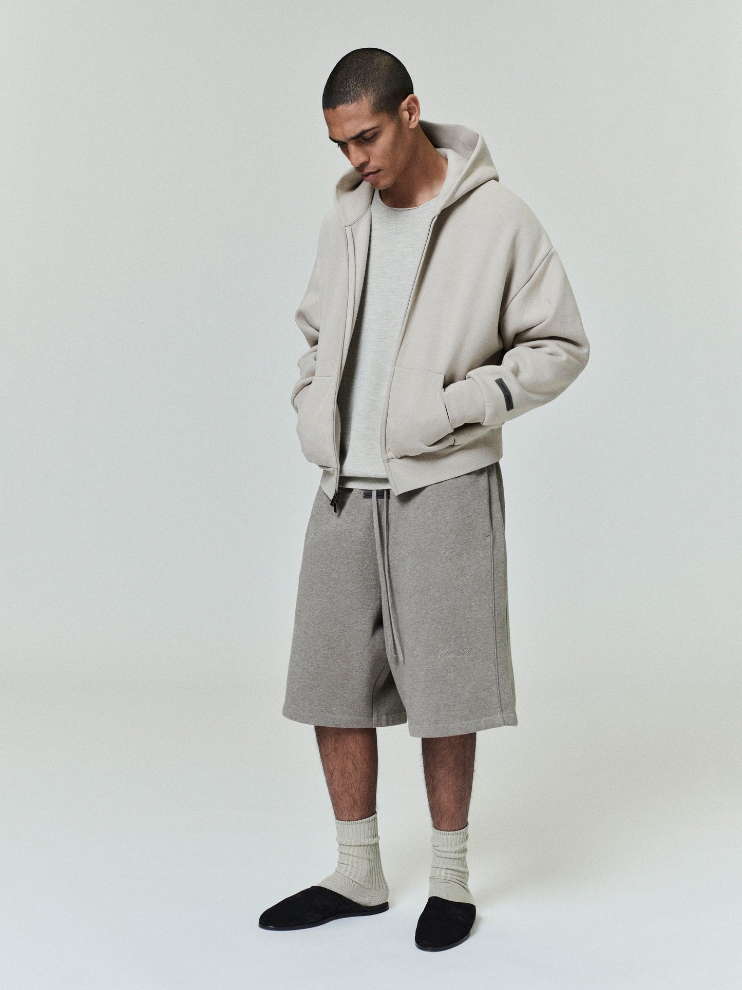 Classic Fleece Zip-Up Essentials Hoodie