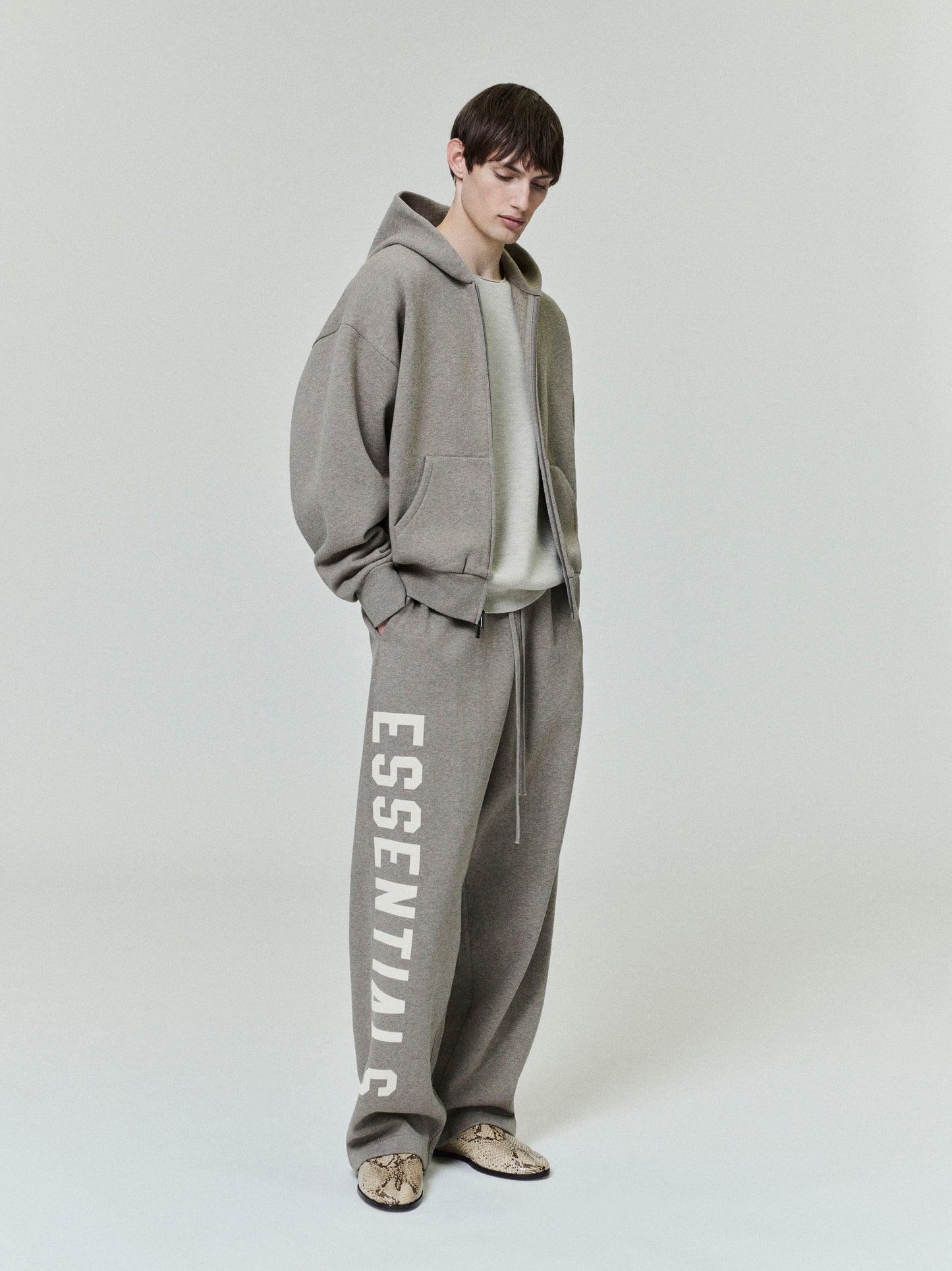 Classic Fleece Zip-Up Essentials Hoodie