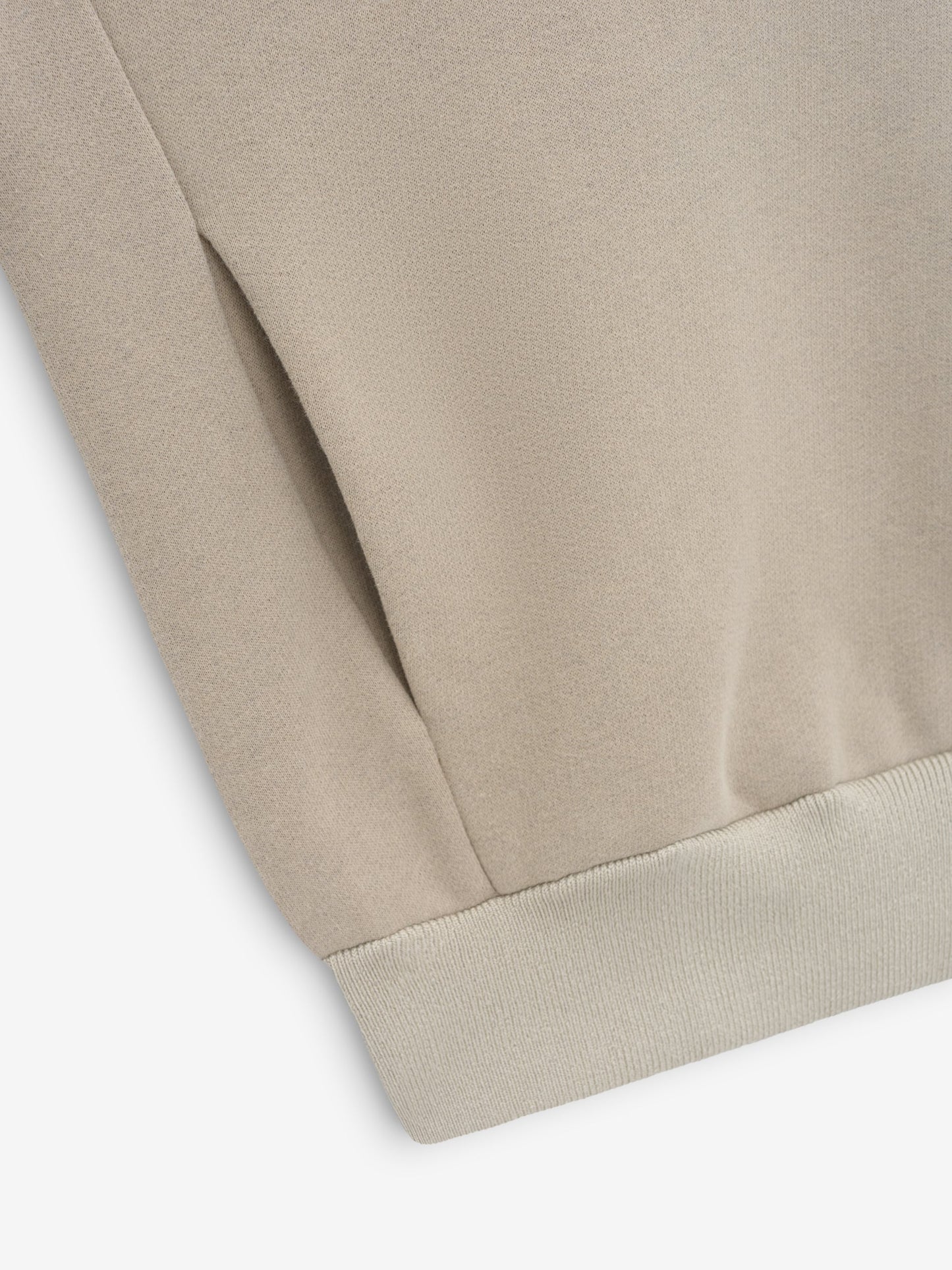 Cotton Cashmere Fleece Half Zip Essentials Hoodie