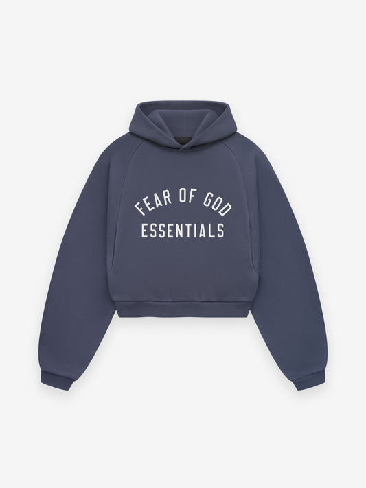 Women's Fleece Cropped Essentials Hoodie