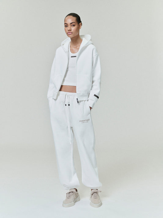 Womens Classic Fleece Zip-Up Essentials Hoodie
