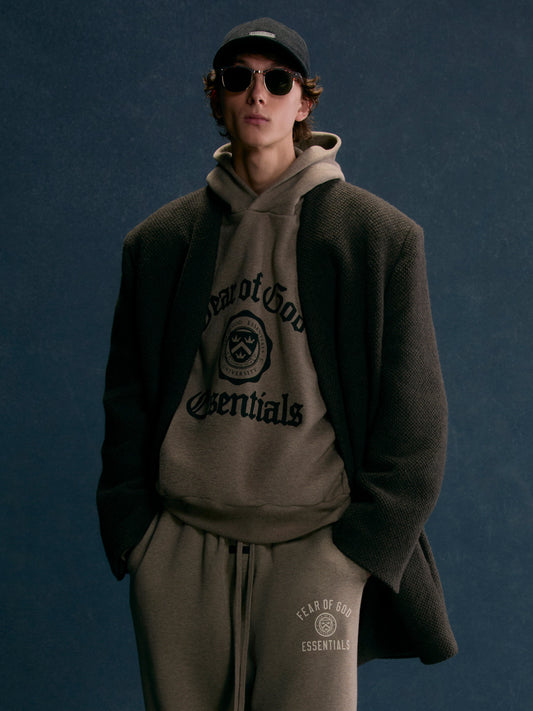 Heavy Fleece Vintage Shrunken Essentials Hoodie
